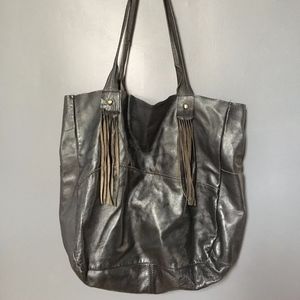 Love Mert Leather Tote Bag
